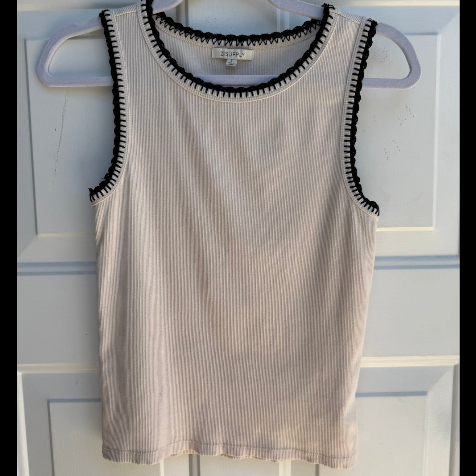 Z Supply Social Tank Top Crystal Size Small