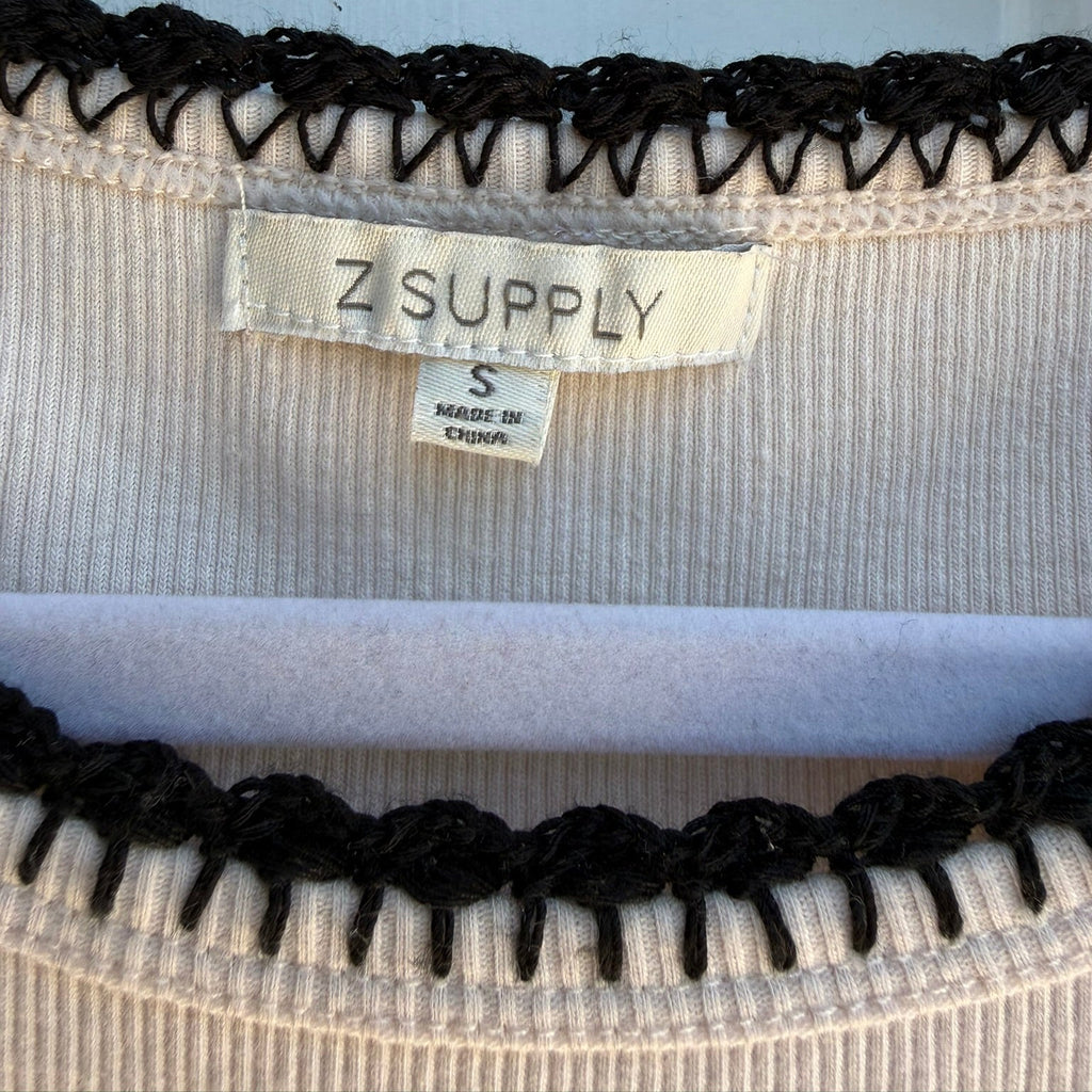 Z Supply Social Tank Top Crystal Size Small