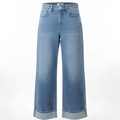 Just Black Denim (JBD) Leg Cuffed Light Wash Jeans Size 27