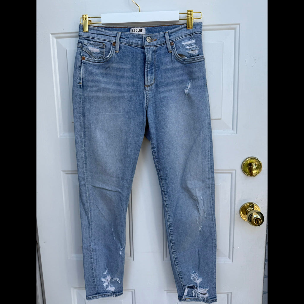 Agolde Premium Distressed Skinny Jeans Size 27