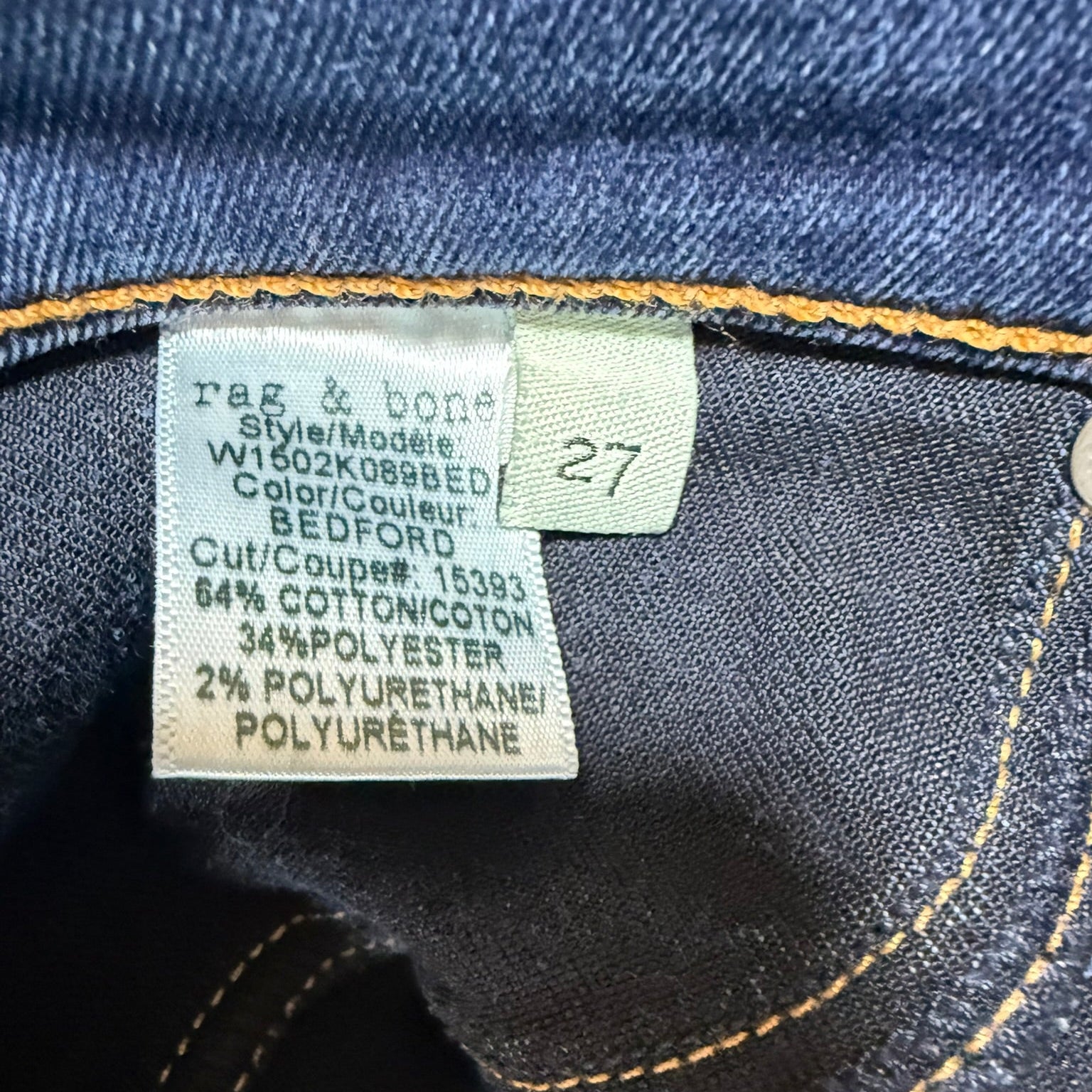 Rag & Bone Bedford Skinny Jeans Size 27