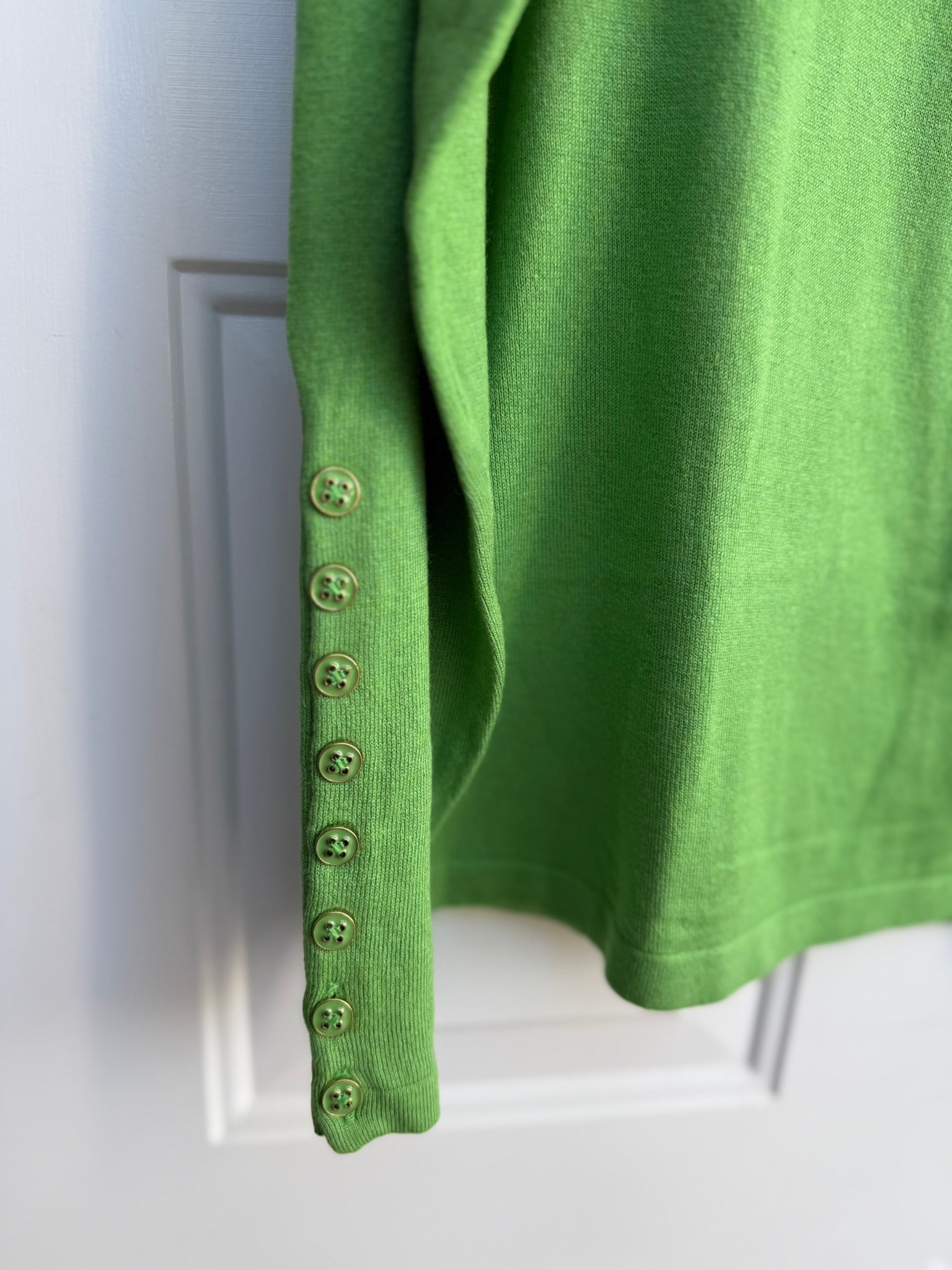 J. McLaughlin Jamey Kelly Green Sweater Size XL
