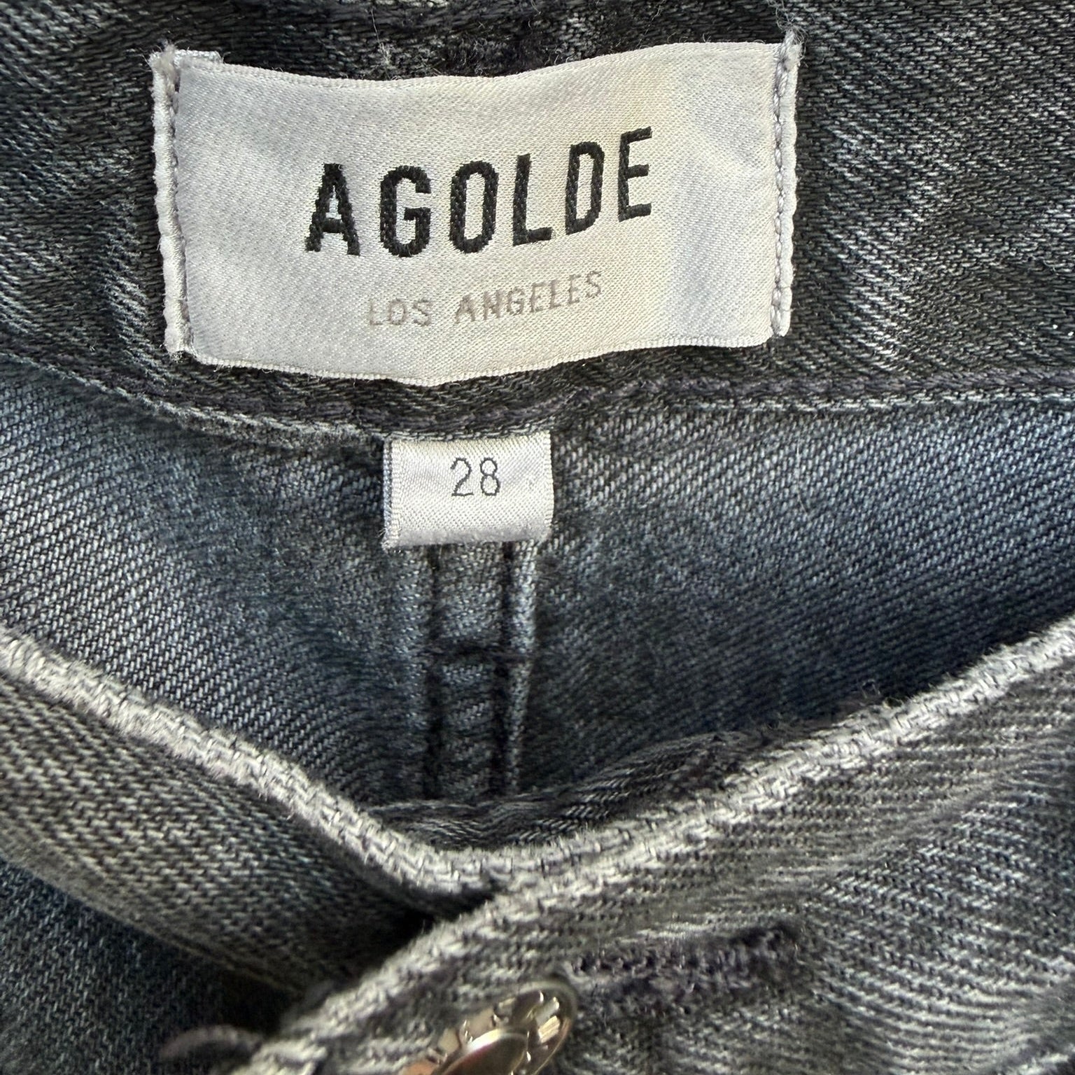 AGOLDE Cooper Cargo Utility Jeans Black Size 28