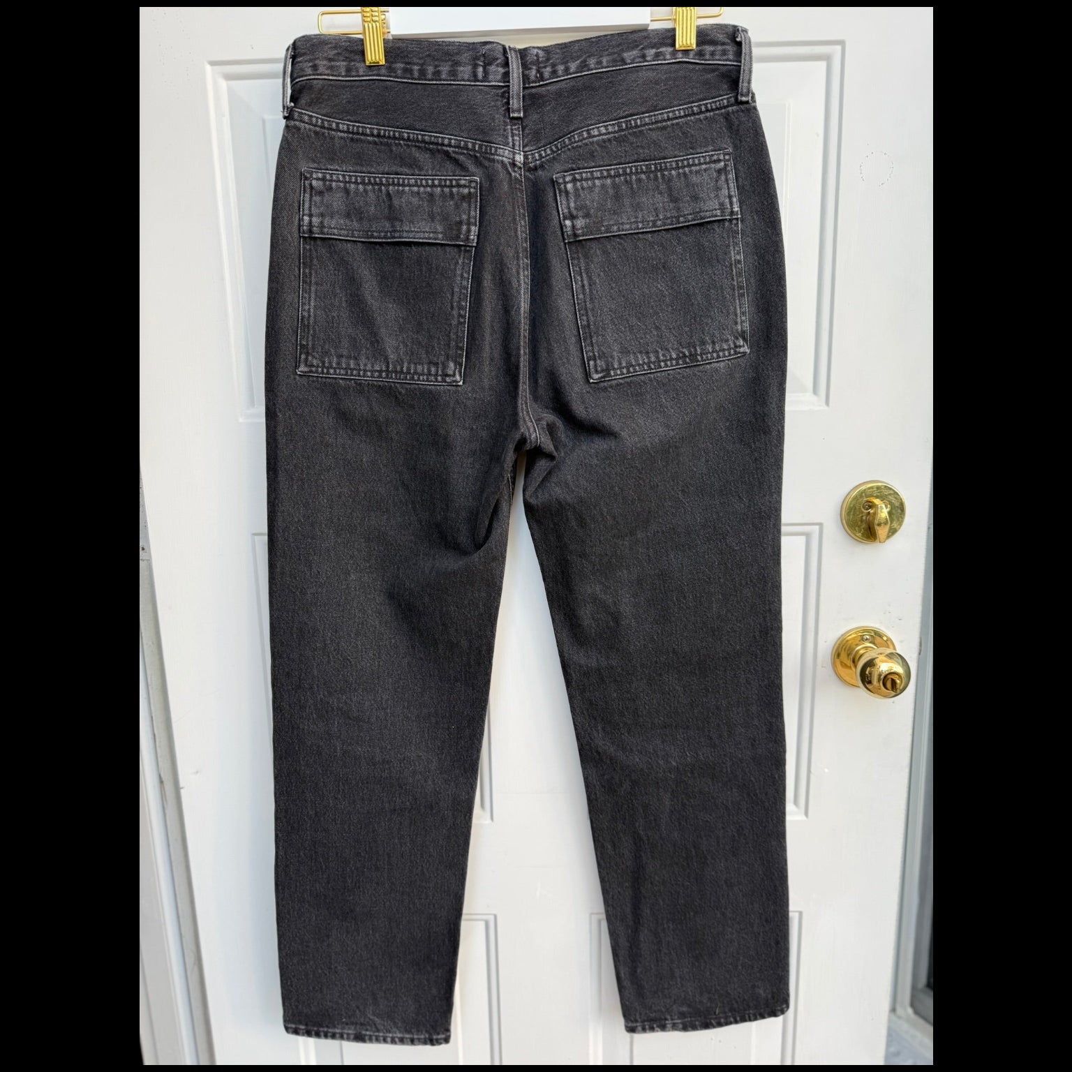 AGOLDE Cooper Cargo Utility Jeans Black Size 28