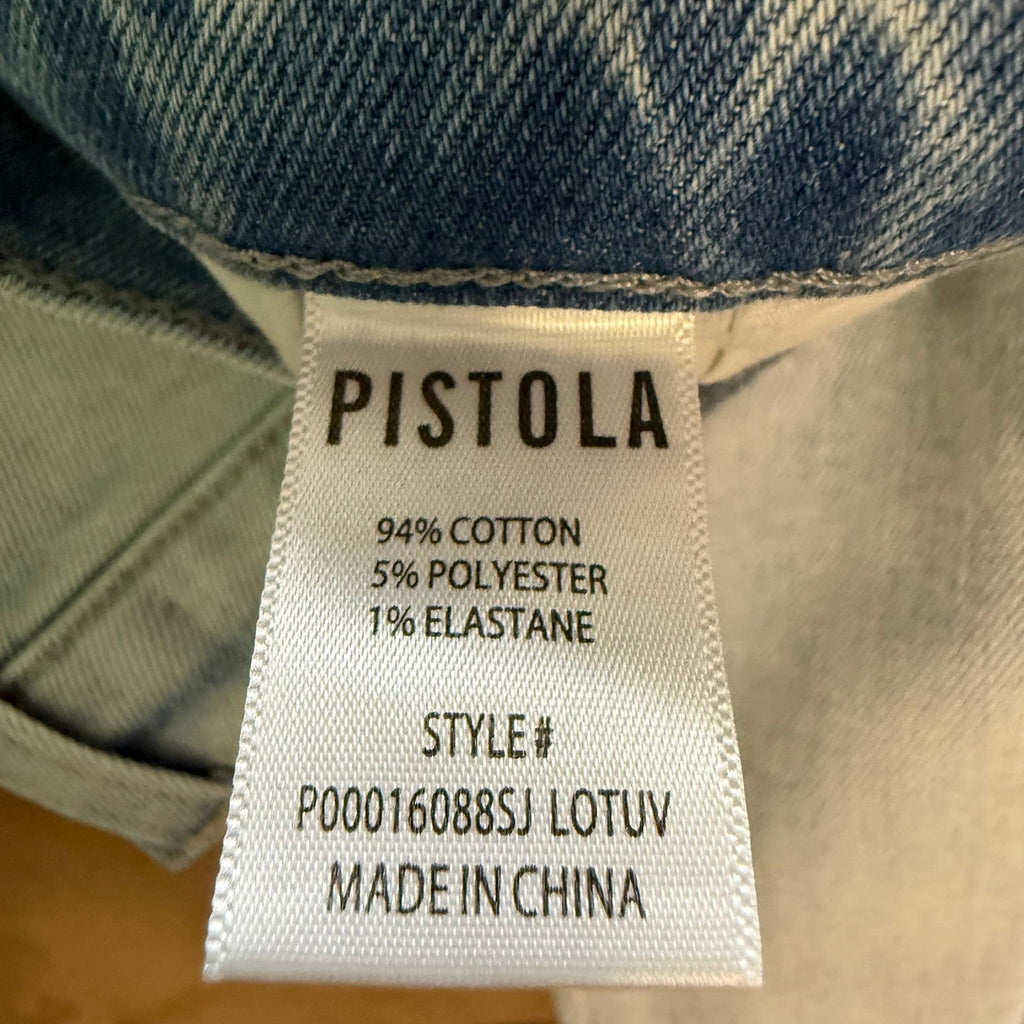 Pistola Light Wash Cropped Flare Jeans Size 27
