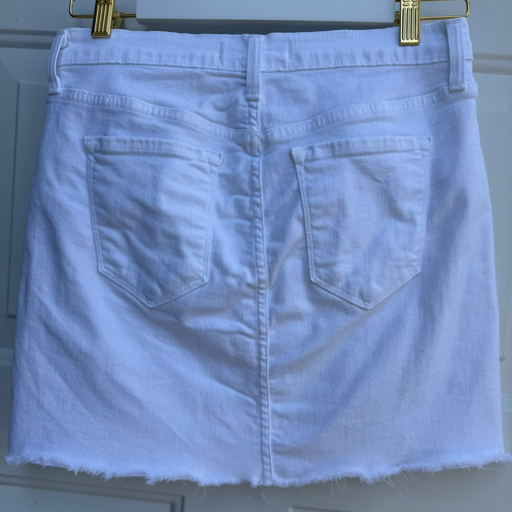 Flying Monkey White Denim Mini Skirt Size 29