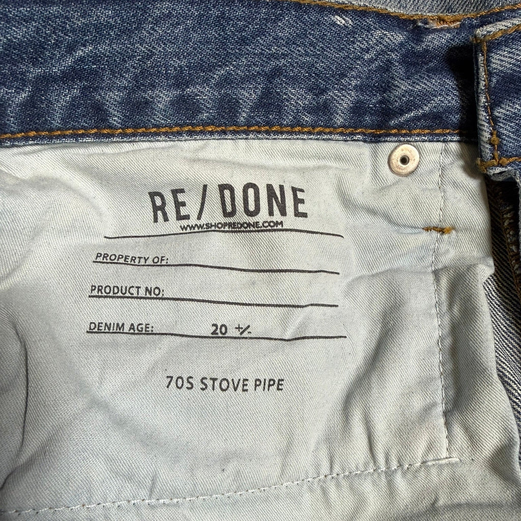 Re/Done 70s Stove Pipe Jeans Size 27