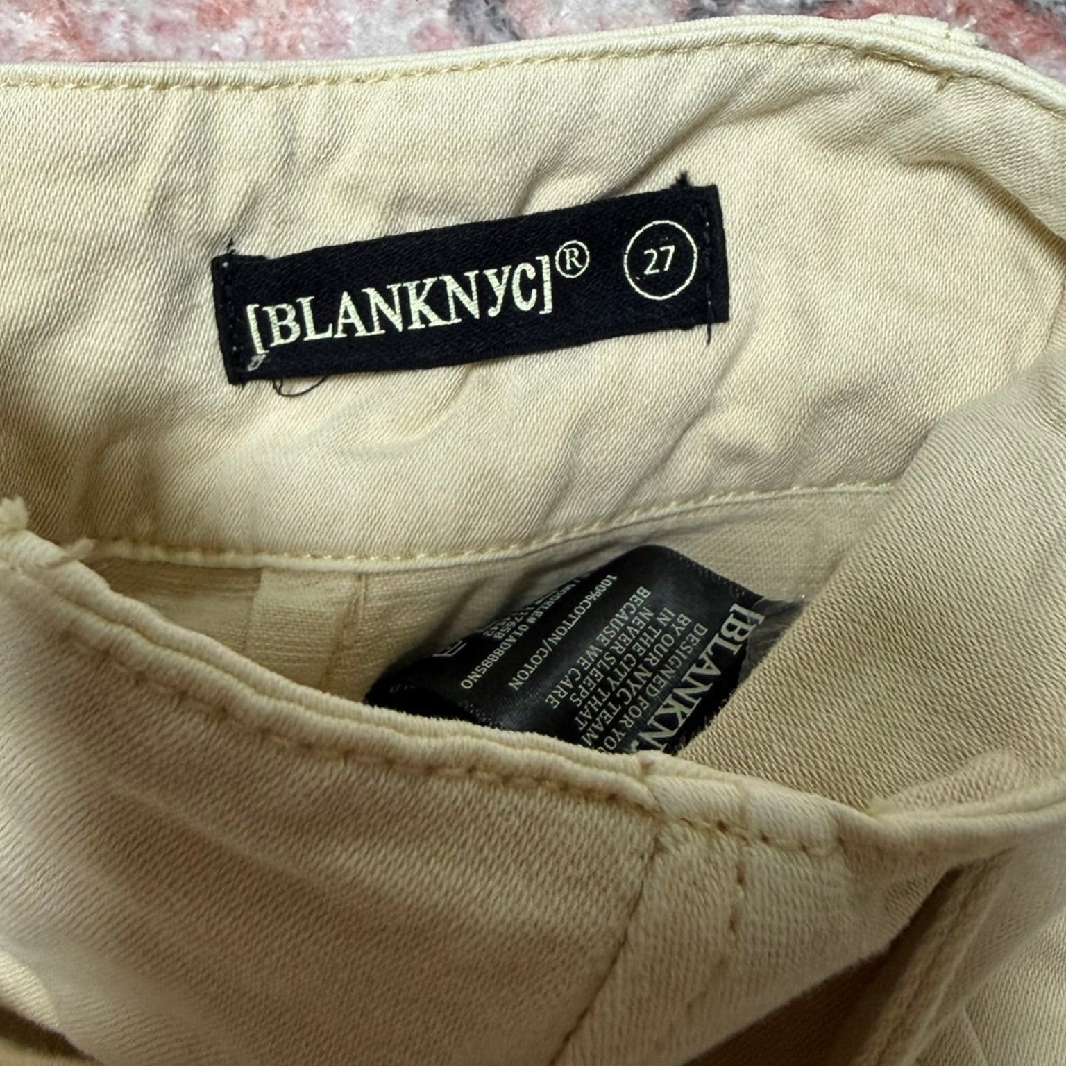 Blank NYC High-Rise Belted Twill Shorts Size 27
