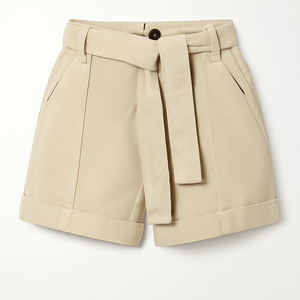 Blank NYC High-Rise Belted Twill Shorts Size 27