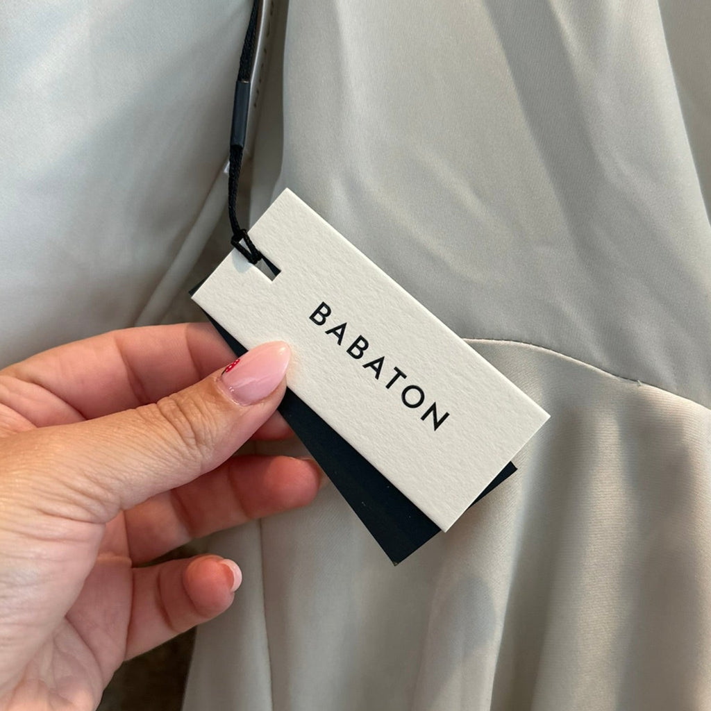 Babaton Satin Twist-Front Mini Dress Size Small