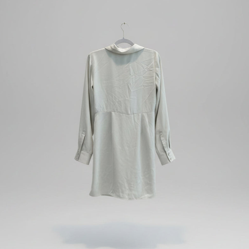 Babaton Satin Twist-Front Mini Dress Size Small