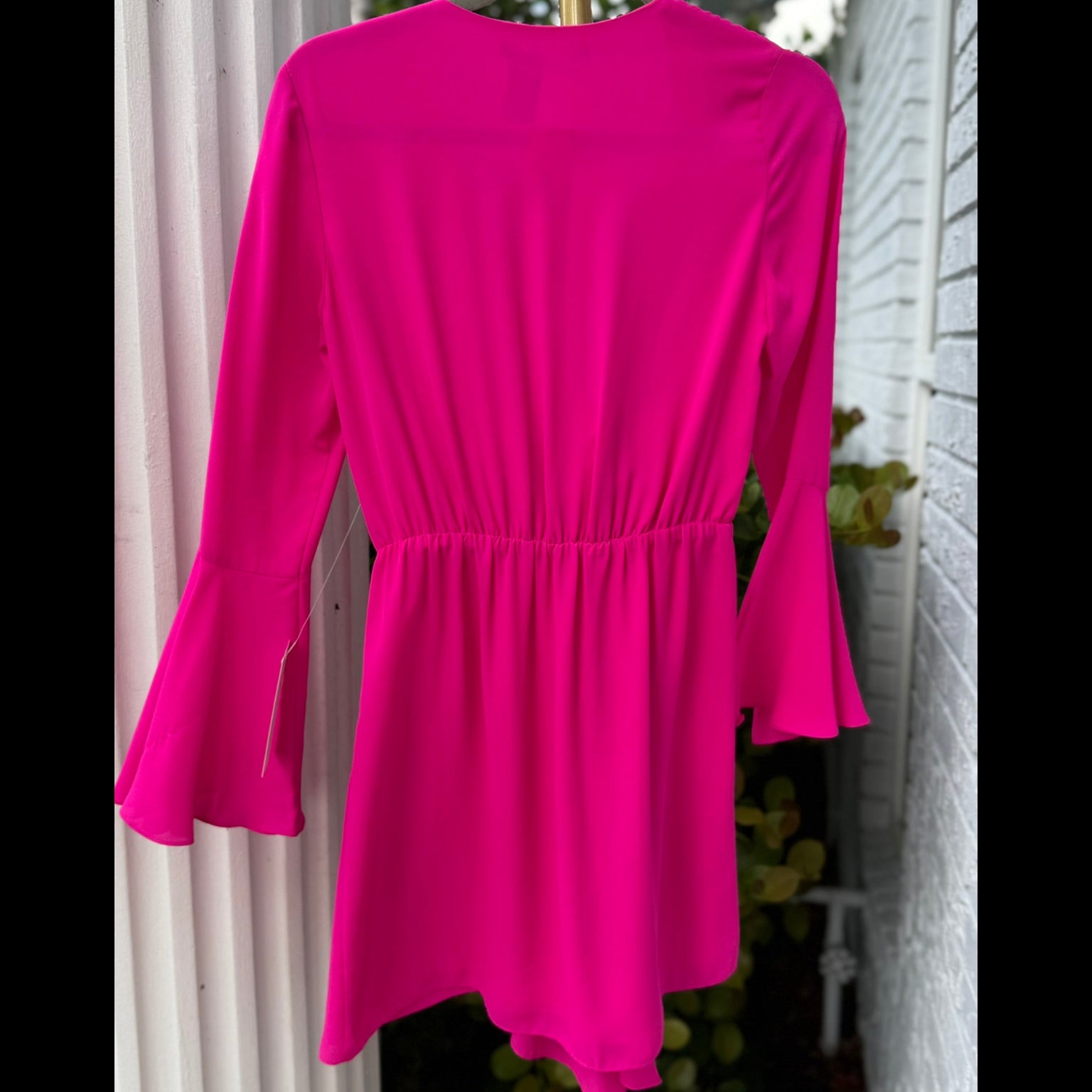 Jay Godfrey Hot Pink Draped Dress Size 2