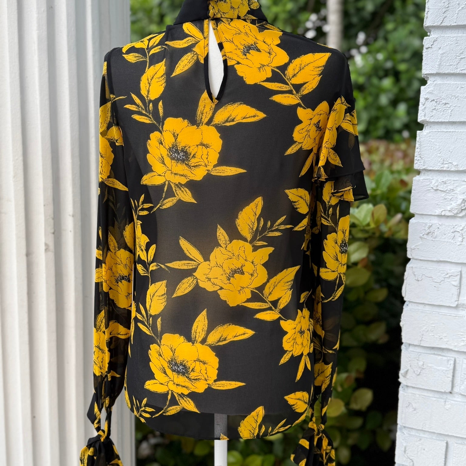 Jay Godfrey Floral Ruffle Blouse- New with tags