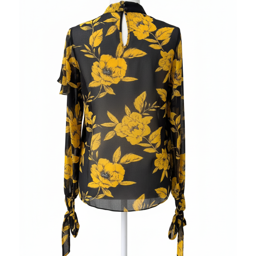 Jay Godfrey Floral Ruffle Blouse- New with tags