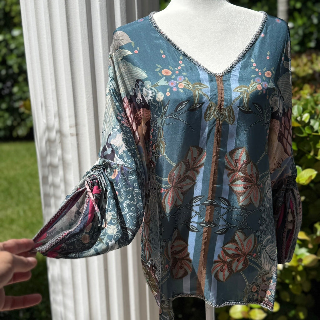 Johnny Was Aran Georgia Top Size Large