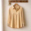 Tanya Taylor Embellished Cuff Button-Down Shirt Size XL