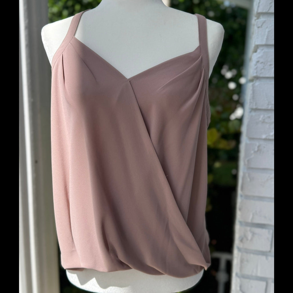 Naked Zebra Mauve Wrap Cami Top Size Medium