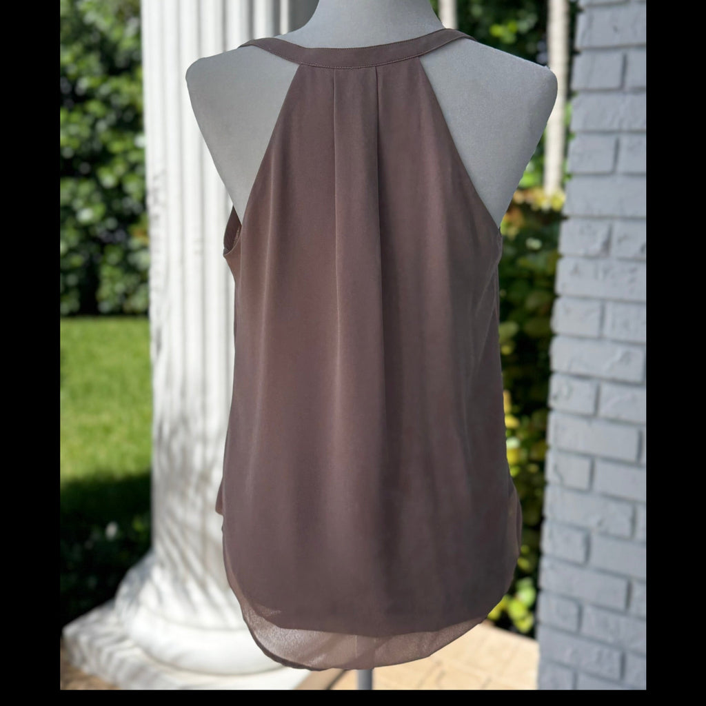 Naked Zebra Mauve Wrap Cami Top Size Medium