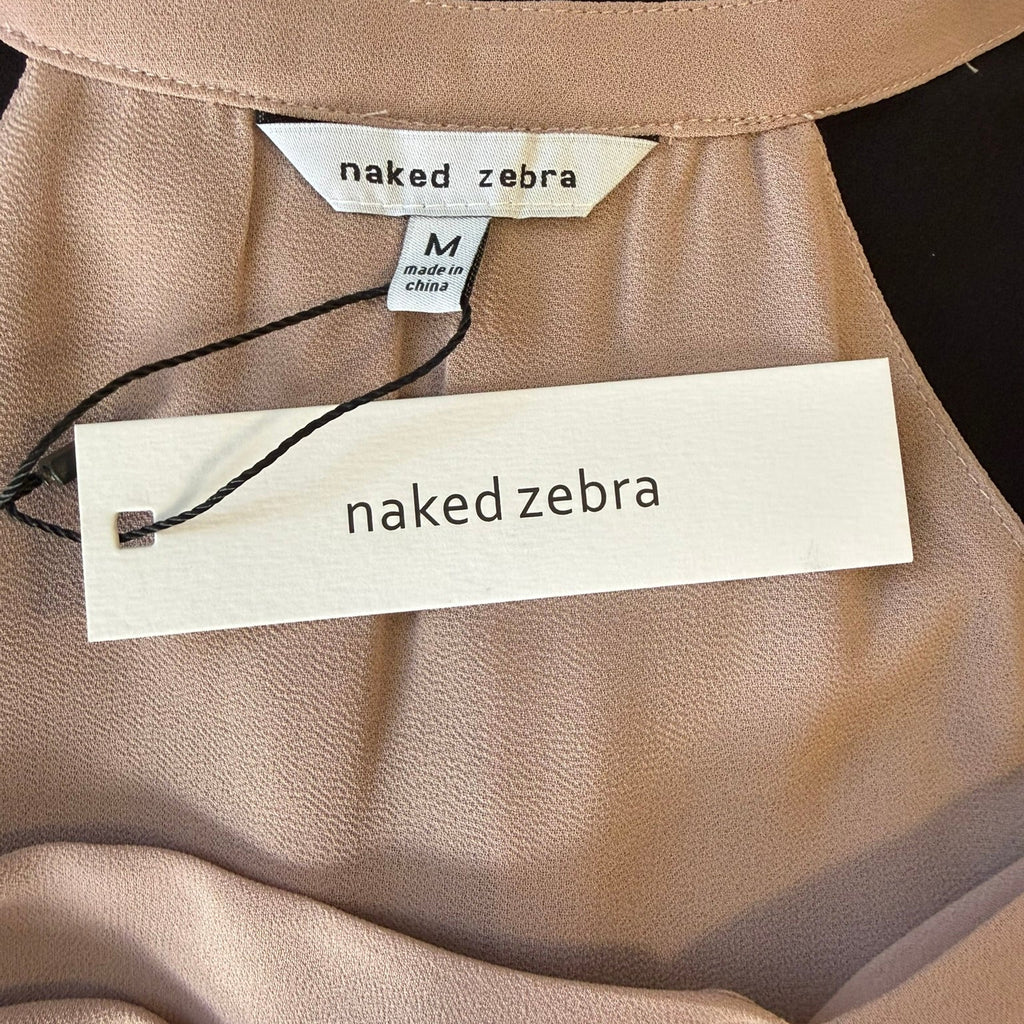 Naked Zebra Mauve Wrap Cami Top Size Medium
