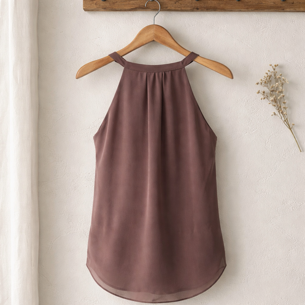 Naked Zebra Mauve Wrap Cami Top Size Medium