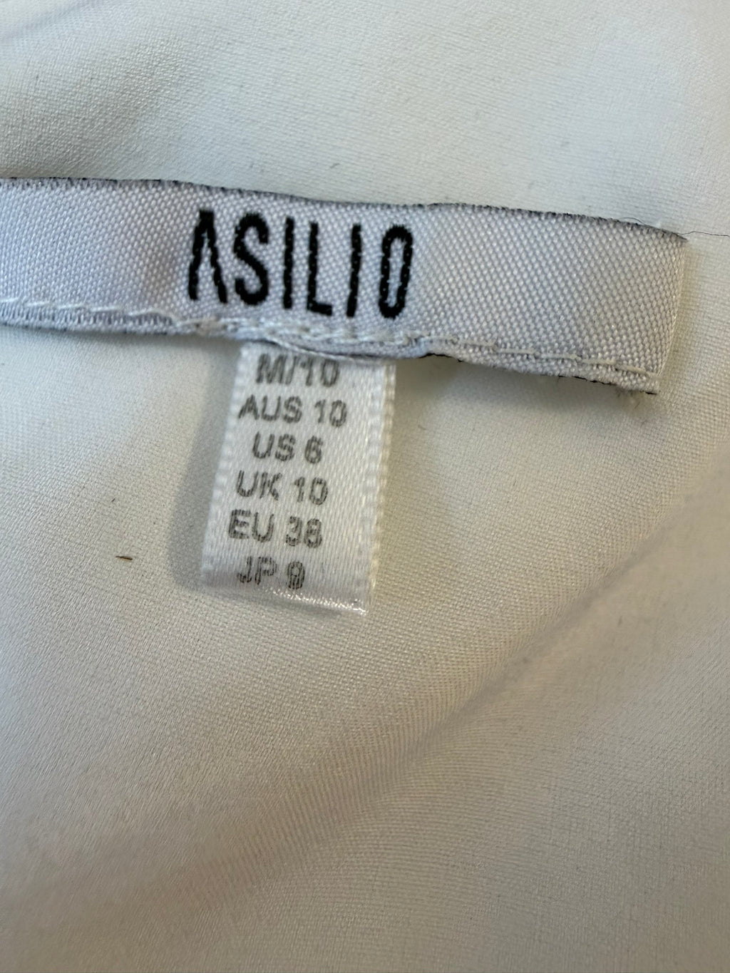 Asilio White Wild Wrap Crop Top Size Medium