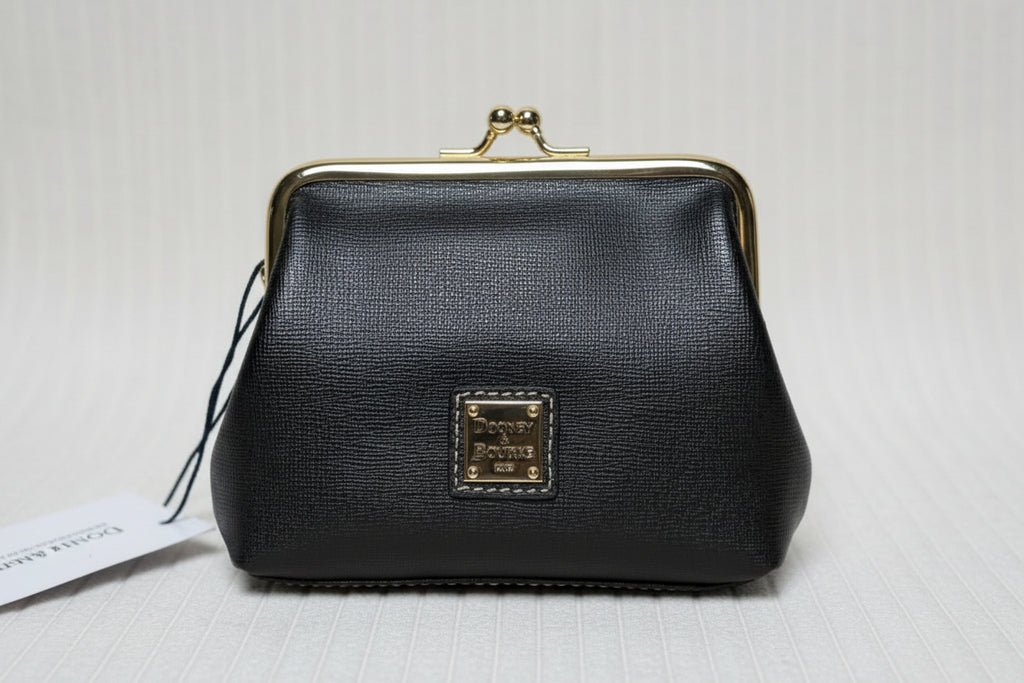 Dooney & Bourke Saffiano Leather Frame Pouch- New with Tags