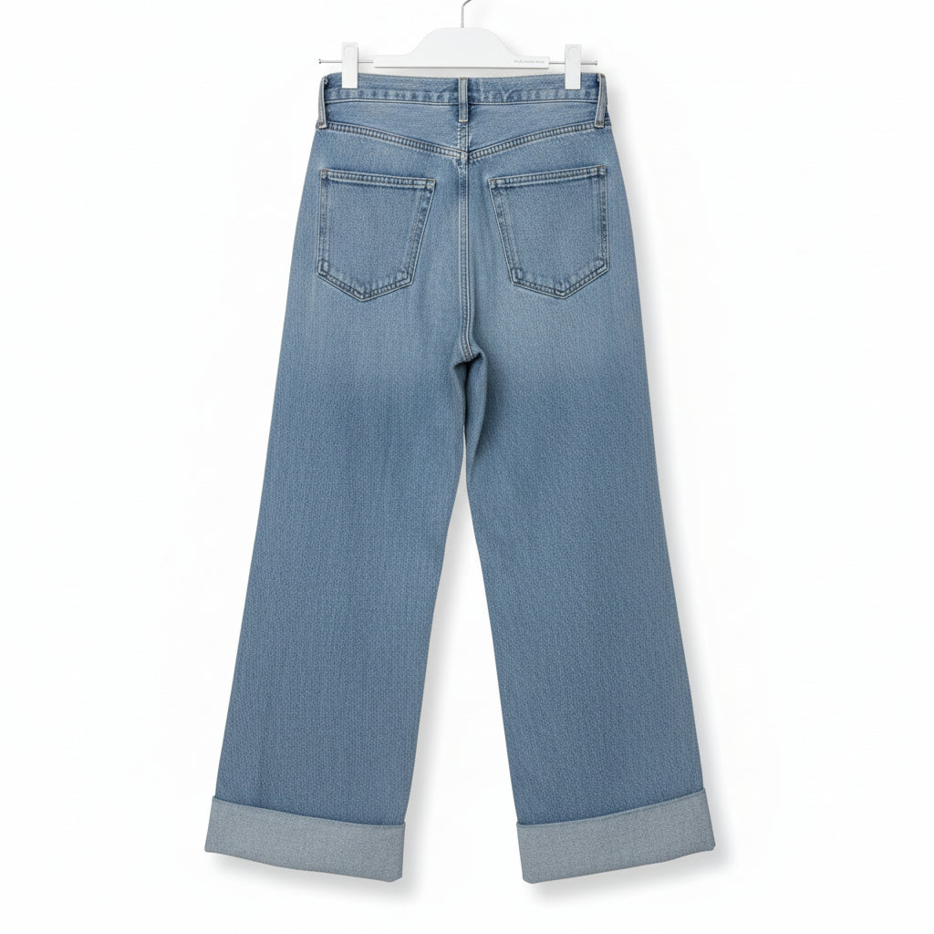 Agolde Dame High-Rise Wide Leg Jeans Size 24
