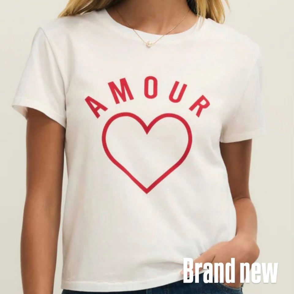 Z Supply Amour Graphic T-Shirt Size XS