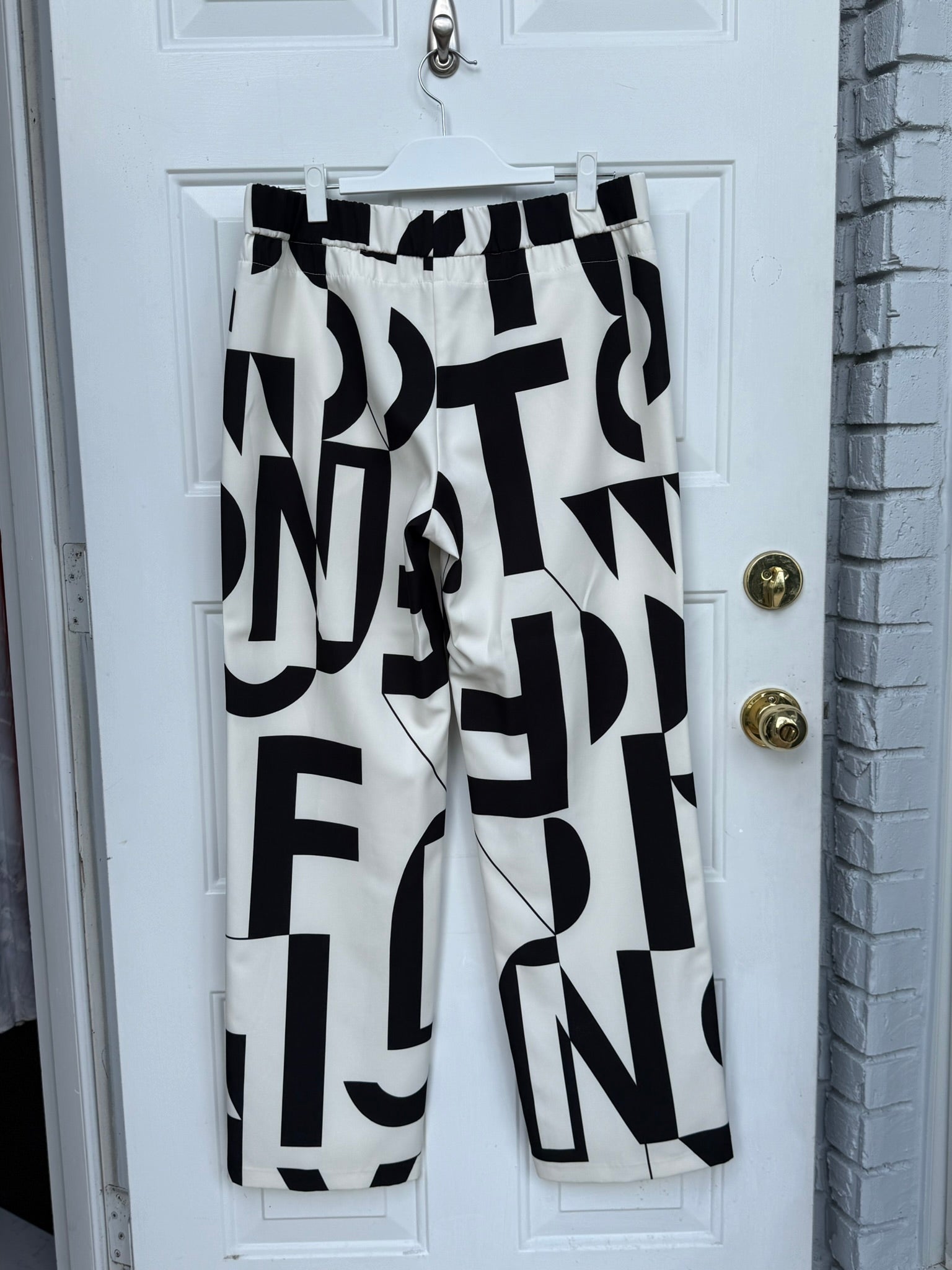 MAC Future Concept Printed Wide-Leg Trousers Size 32