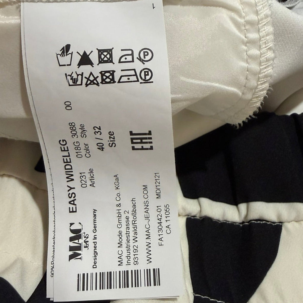 MAC Future Concept Printed Wide-Leg Trousers Size 32