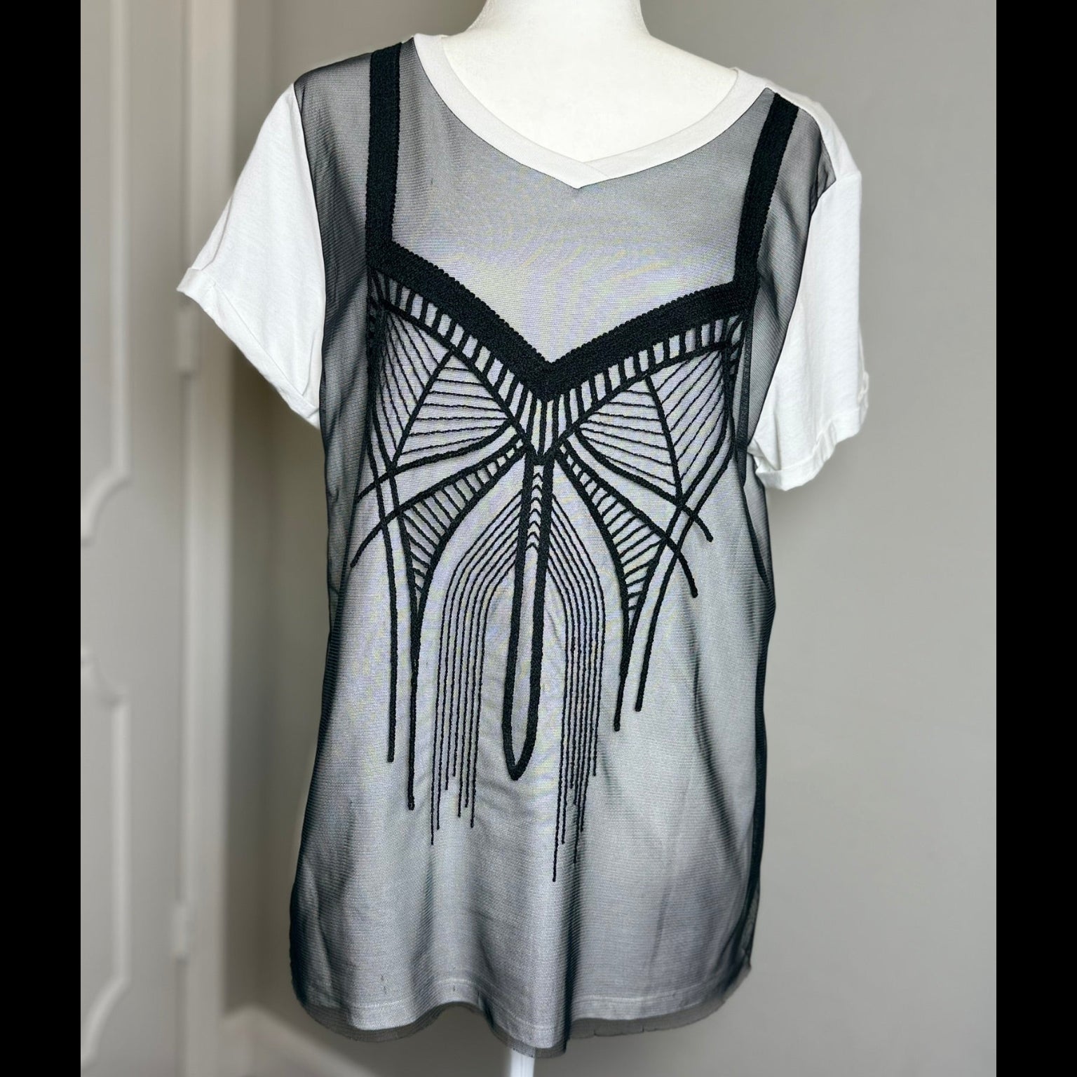 Oblique Creations Mesh Overlay Too Size 3 -Large