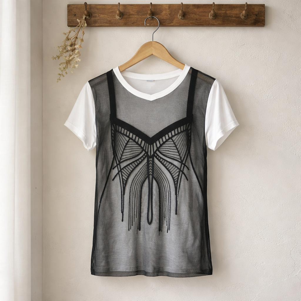 Oblique Creations Mesh Overlay Too Size 3 -Large