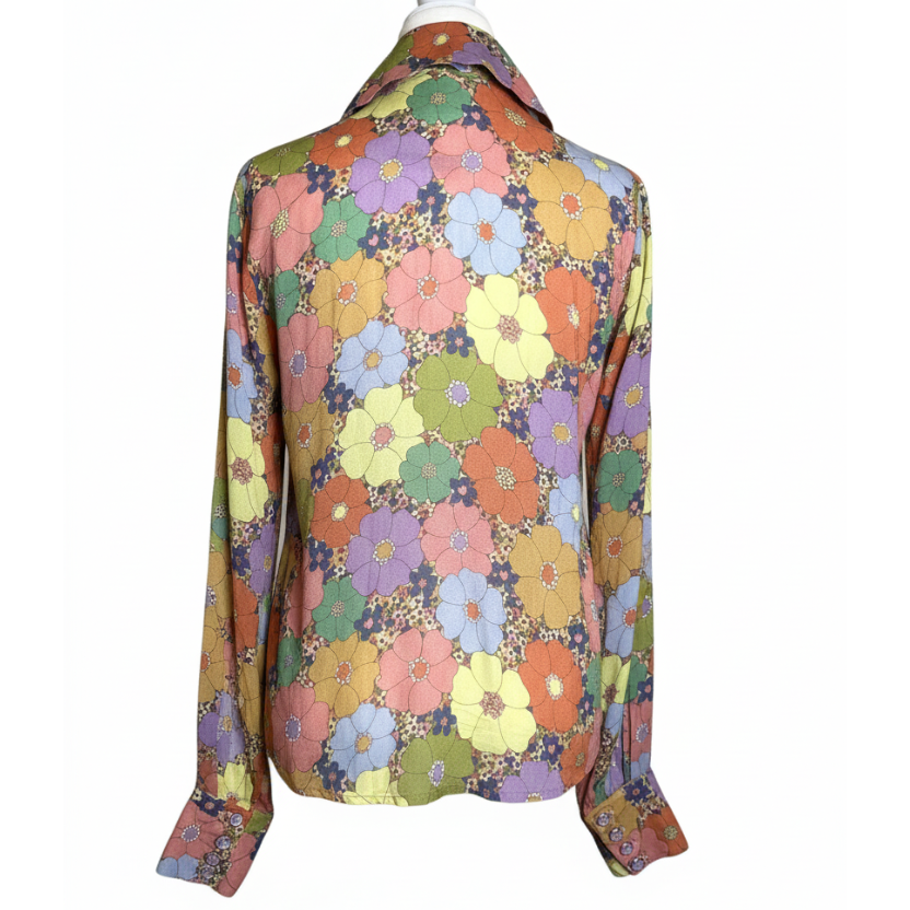 Manoush Floral Print Button-Down Shirt Size 10
