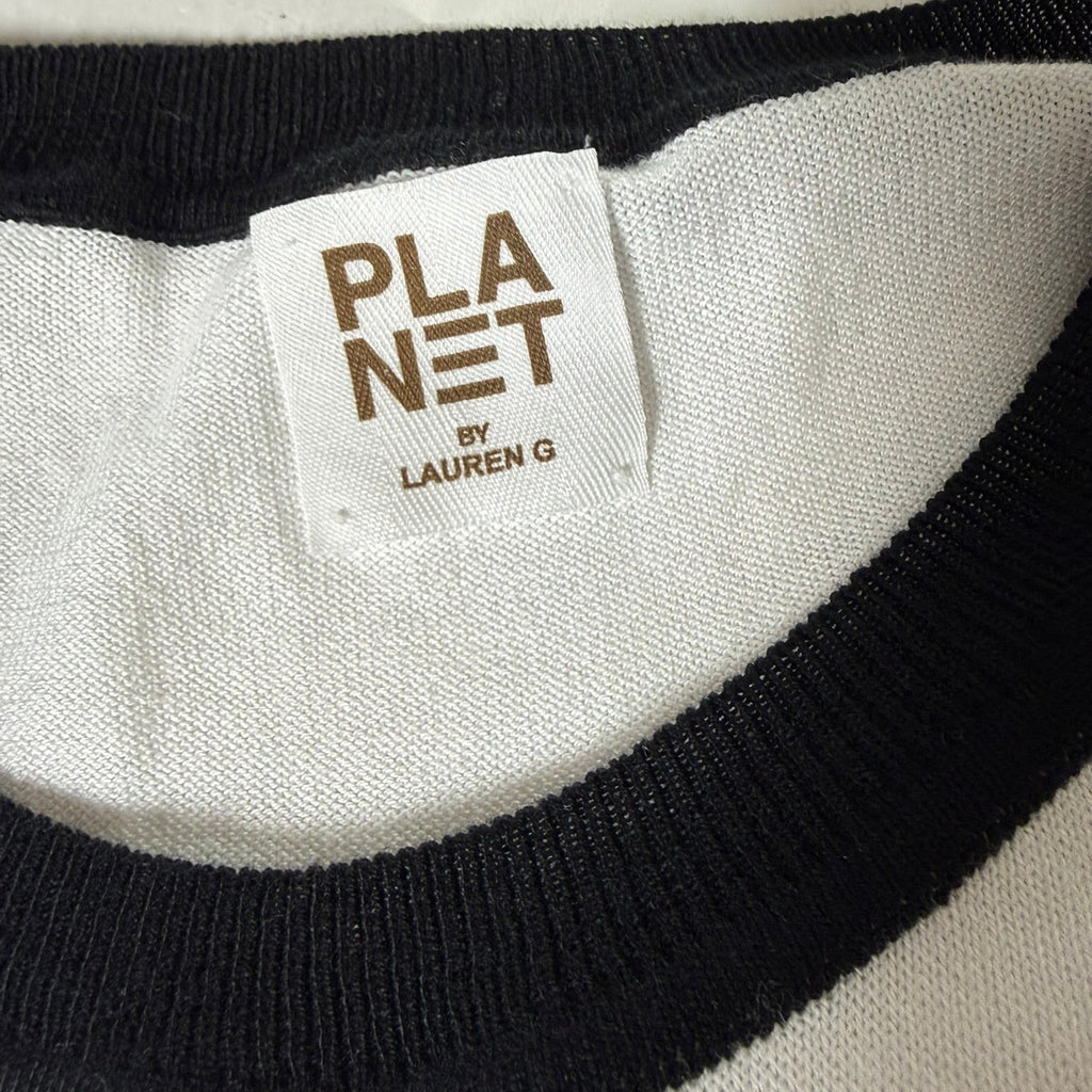 Planet by Lauren G Colorblock Sweater- One Size