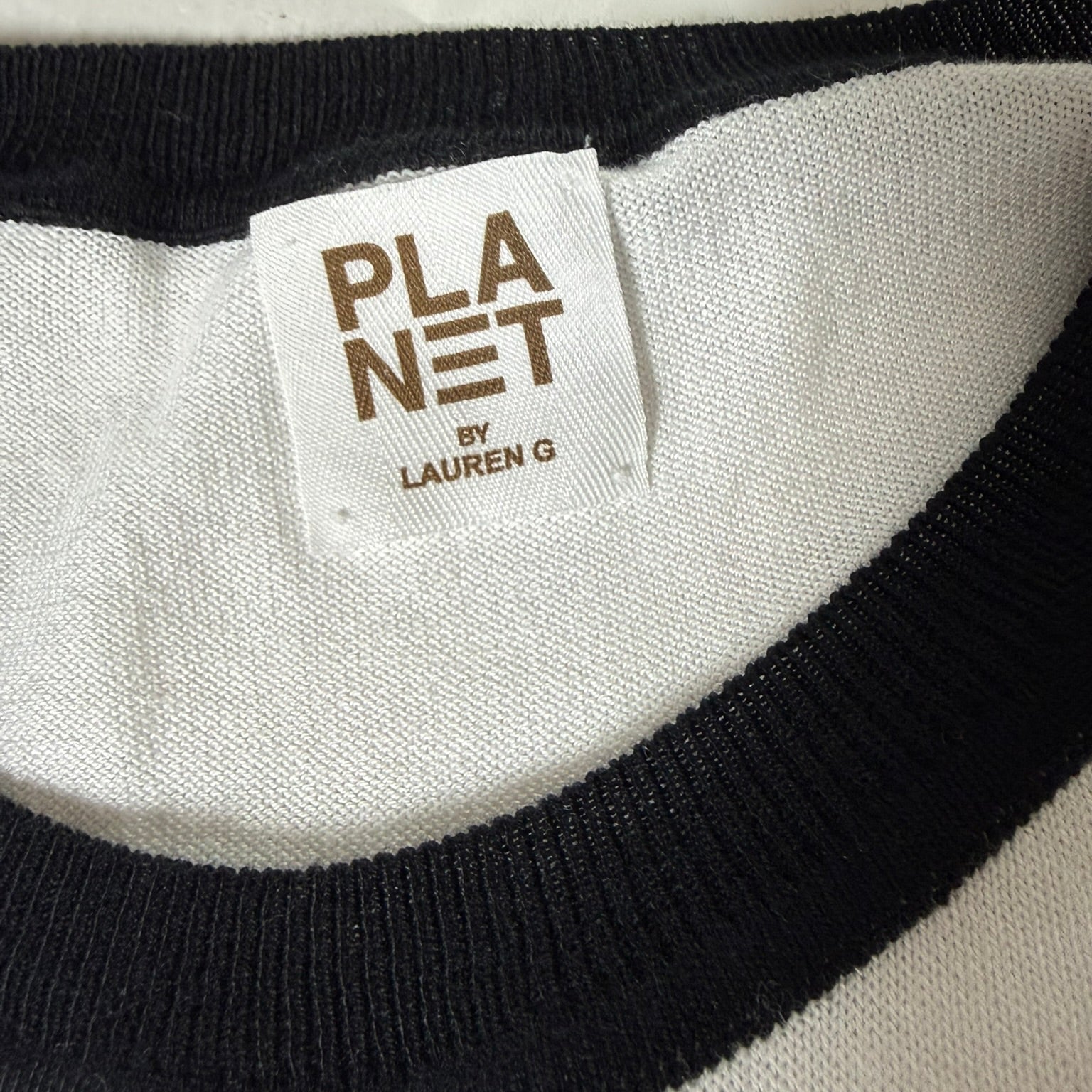 Planet by Lauren G Colorblock Sweater- One Size