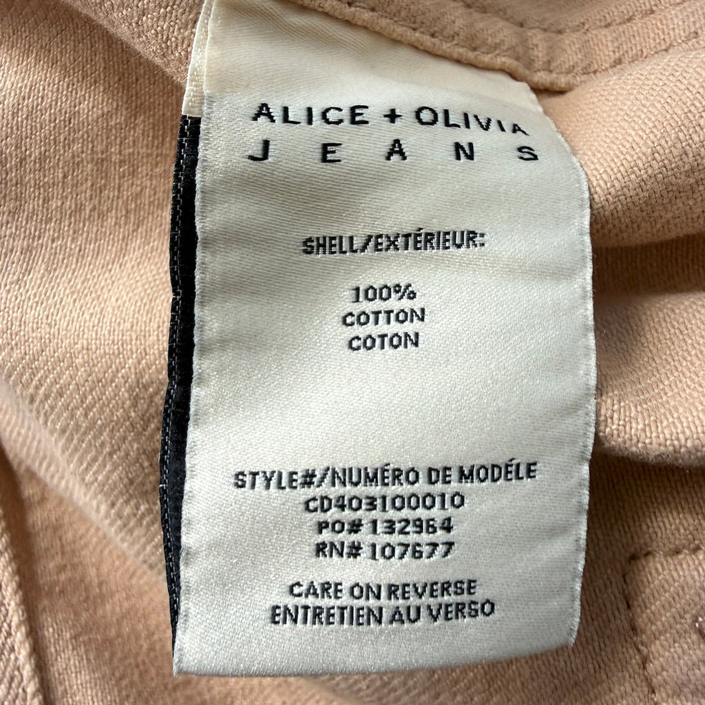Alice & Olivia Jeans Ruched Sleeve Jacket Size Large