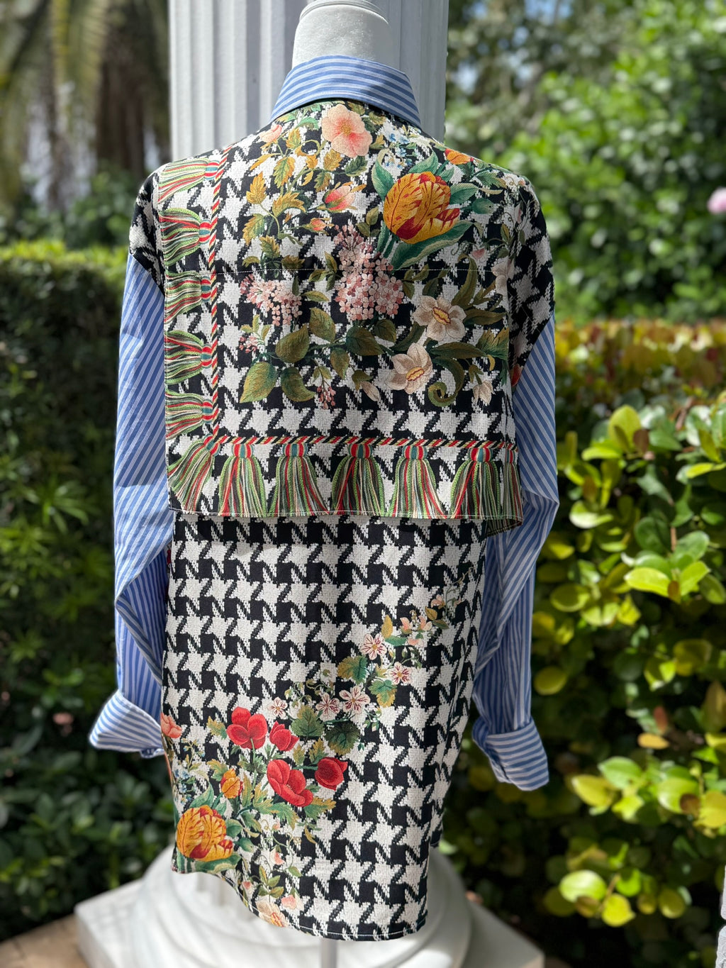 Pierre-Louis Mascia Mixed Print Button Down Shirt Size Large