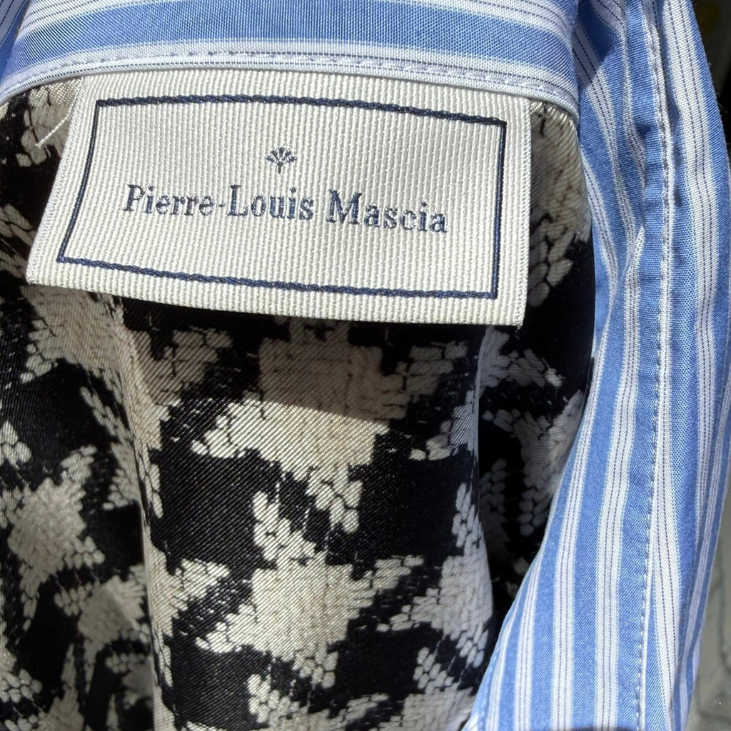 Pierre-Louis Mascia Mixed Print Button Down Shirt Size Large