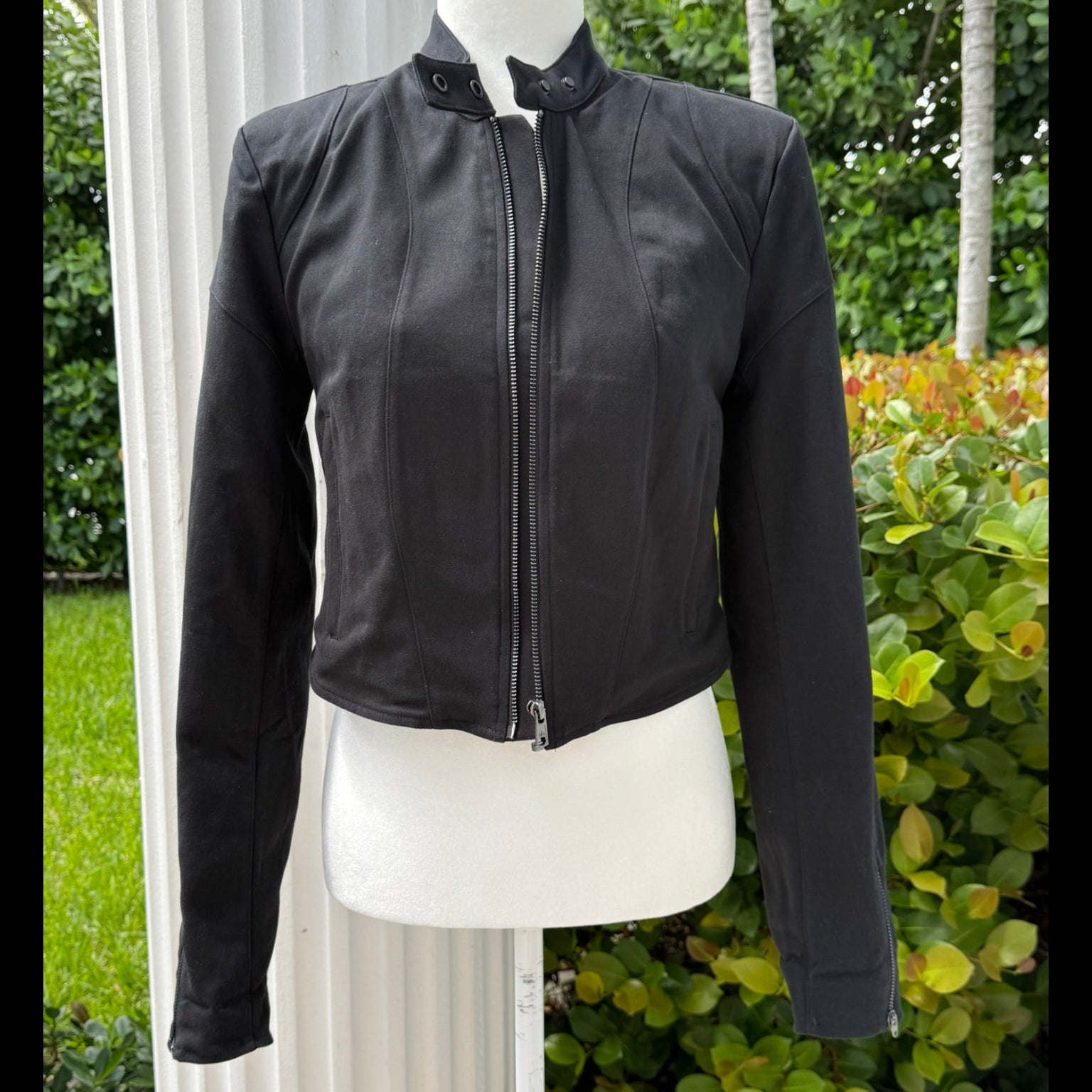 Alo Yoga Black Moto Jacket Size Small