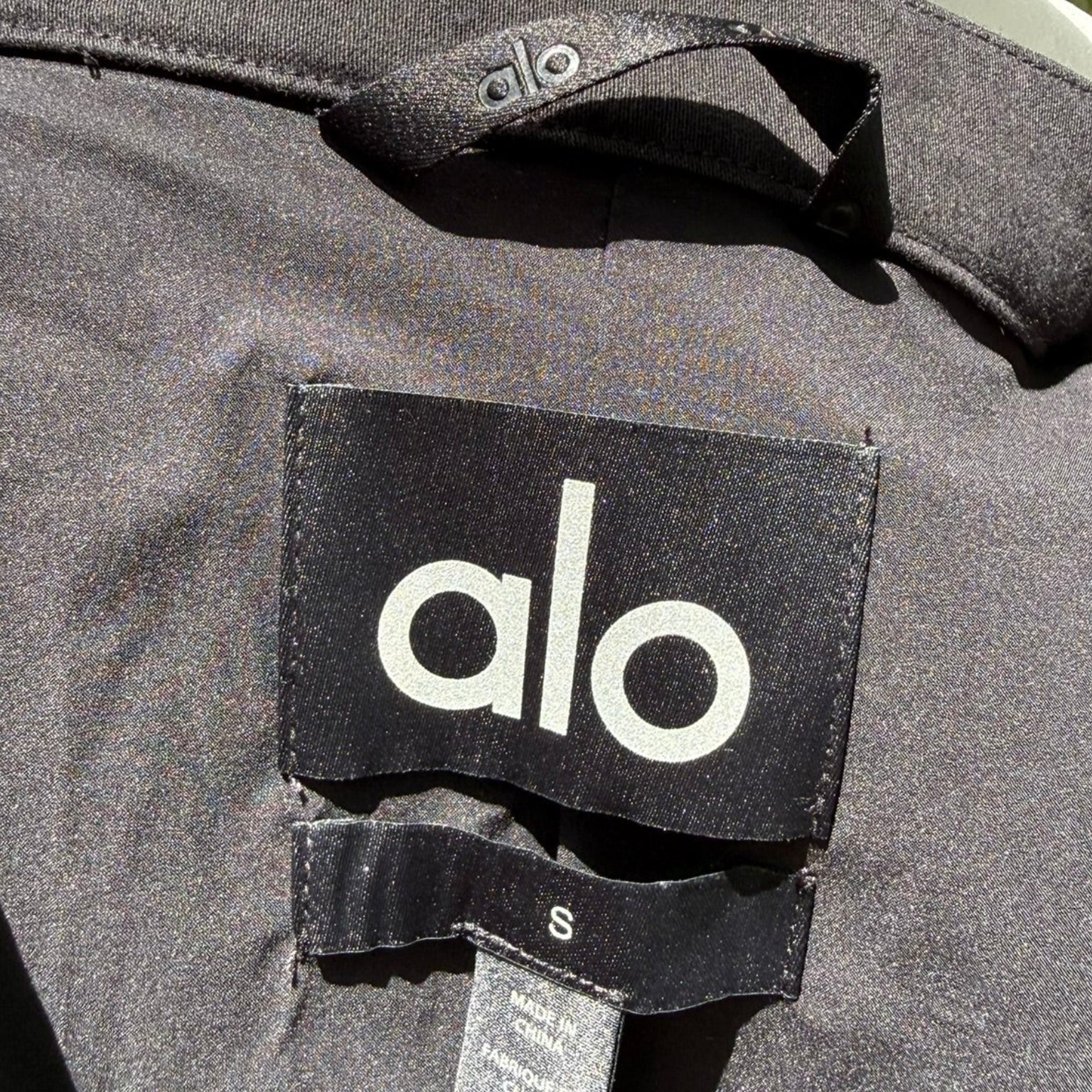 Alo Yoga Black Moto Jacket Size Small