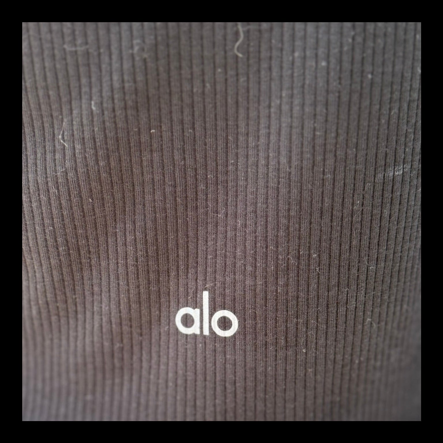 Alo Ribbed Zip-Up Top Size Medium