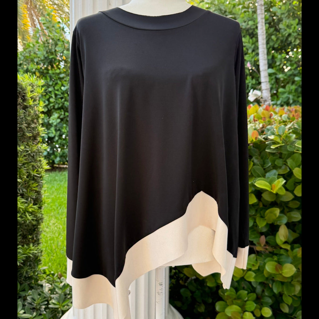 Planet by Lauren G Colorblock Top Size Medium