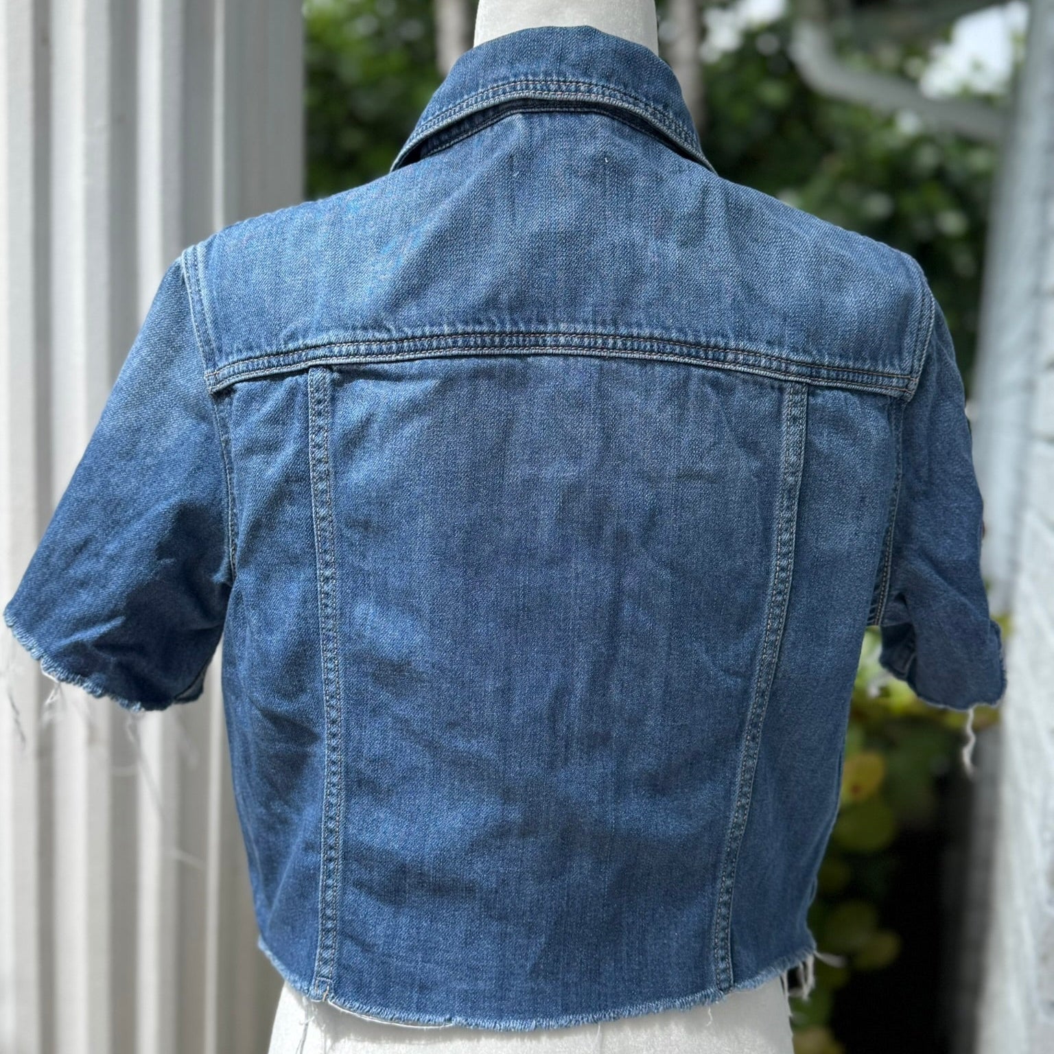 Hidden Los Angeles Short Sleeve Denim Jacket Size Small