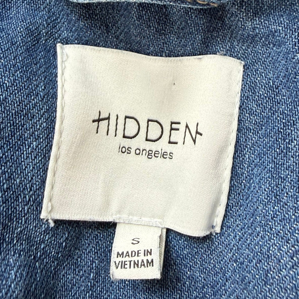 Hidden Los Angeles Short Sleeve Denim Jacket Size Small