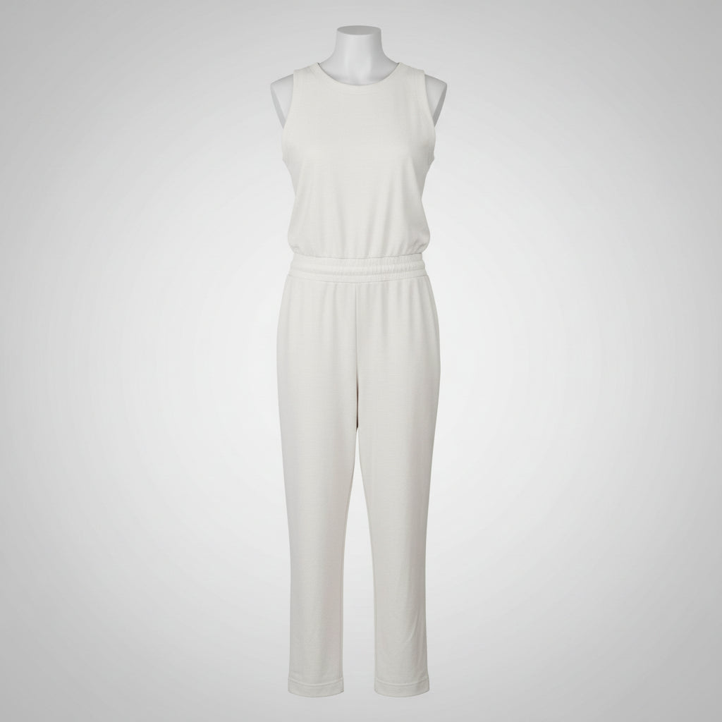 Splendid Sleeveless Waffle Knit Jumpsuit