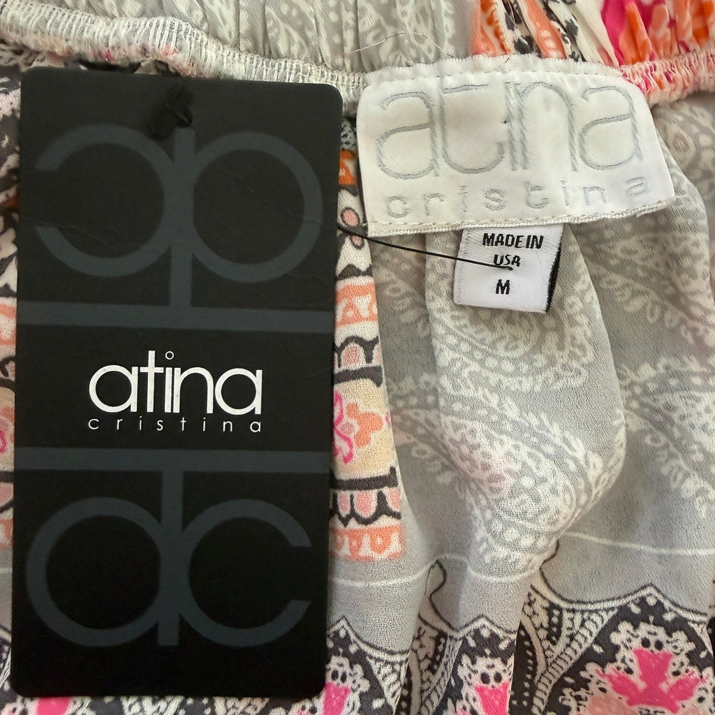Atina Cristina Paisley Off-Shoulder Top NWT