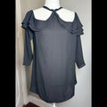 Atina Cristina Black Cold Shoulder Blouse NWT Size Medium