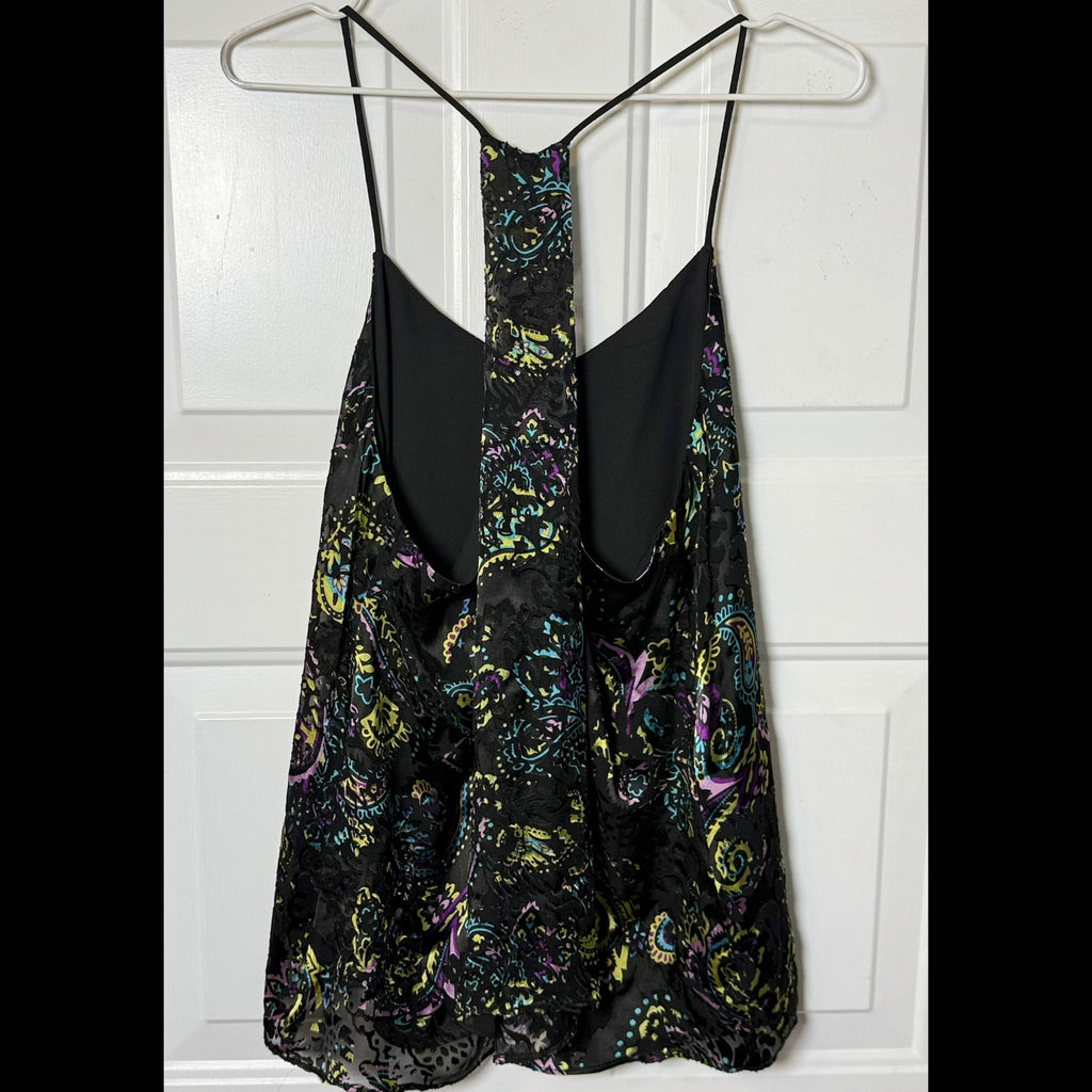 Atina Cristina Silk Burnout Racerback Top NWT Size XS
