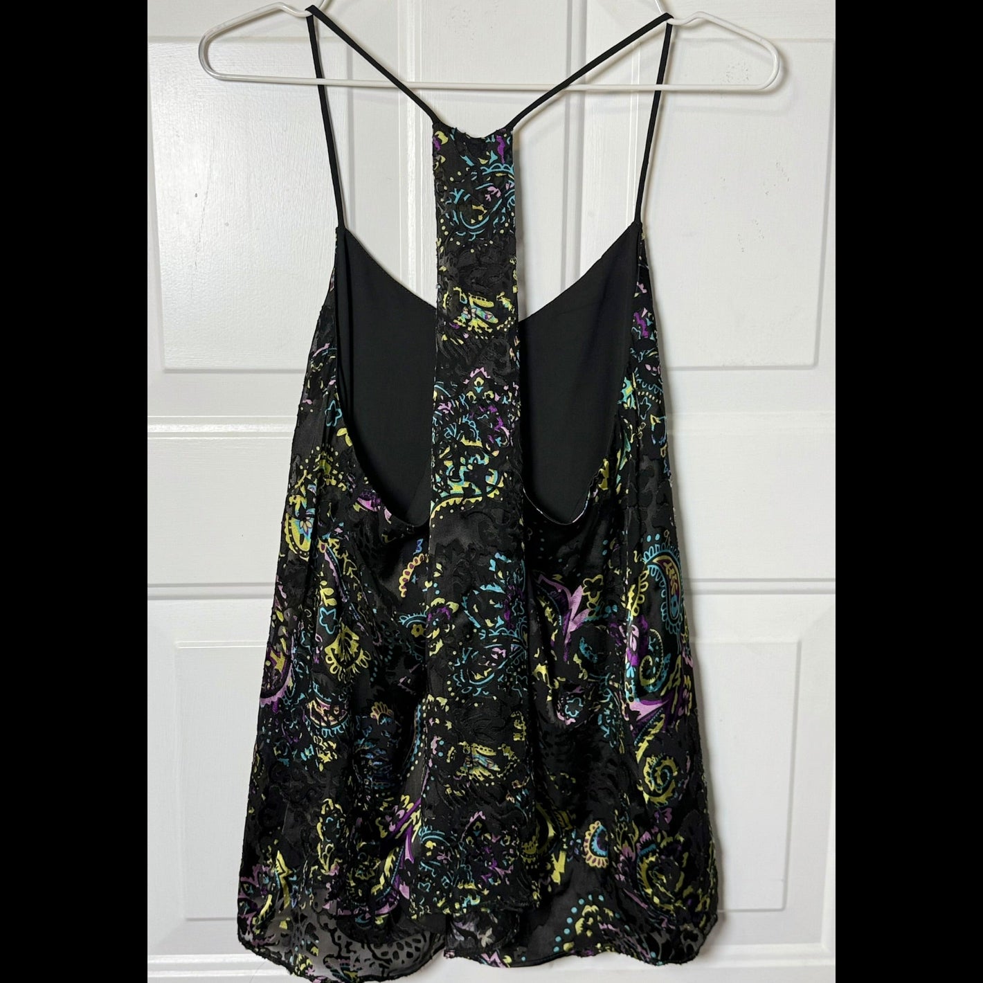 Atina Cristina Silk Burnout Racerback Top NWT Size XS