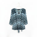Atina Cristina Printed V-NeckTunic NWT Size XS
